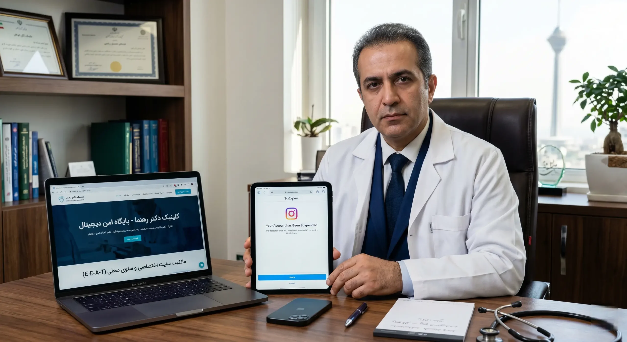 وقتی اینستاگرام مطب بدون اخطار ساسپند می‌شود؛ نقشه بقای پزشکان در وب چیست؟